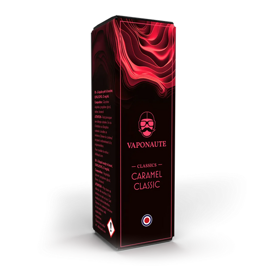E-liquide Caramel Classic Vaponaute Paris, 100 mL : étuis