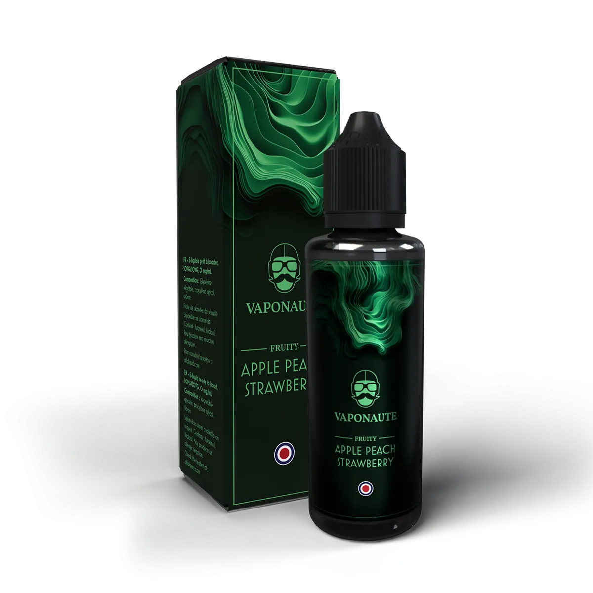 E-liquide Apple Peach Strawberry Vaponaute Paris, 100 mL : pack