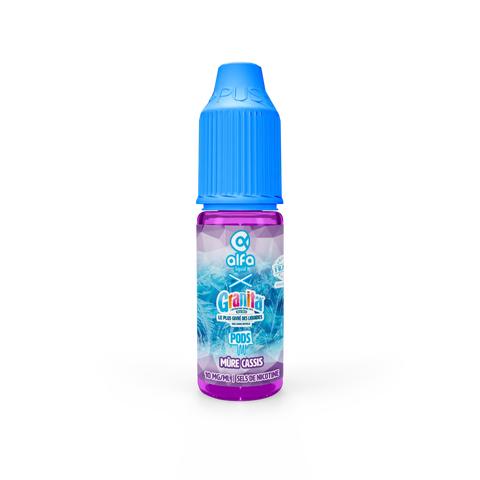 E-liquide Mûre Cassis Alfaliquid Granita Pods, flacon de 10 mL