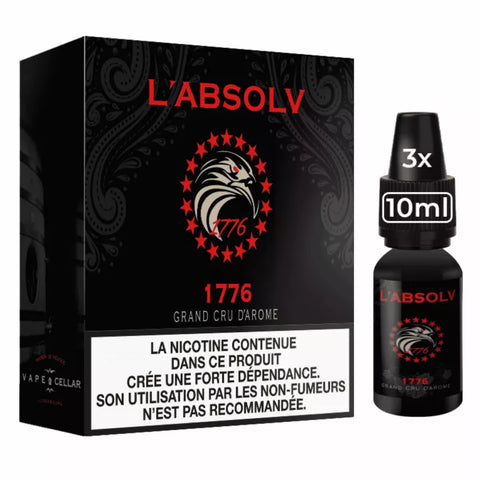 E-liquide 1776 Vape Cellar ABSOLV, flacon de 10 mL