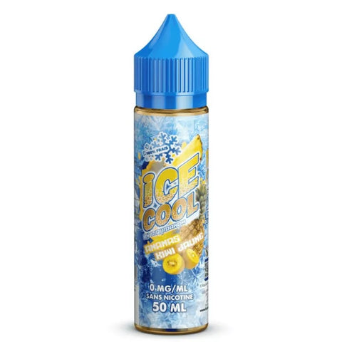 E-liquide Ananas Kiwi Jaune Liquidarom Ice Cool, flacon de 50 mL