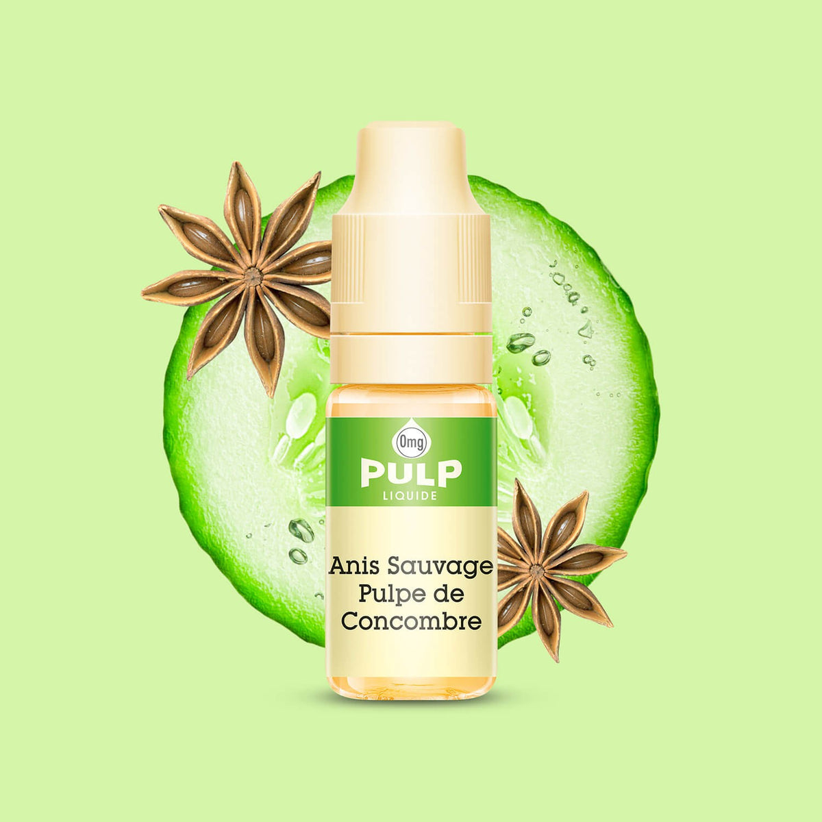 E-liquide Anis Sauvage Pulpe de Concombre PULP, flacon de 10 mL