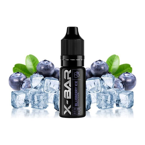 E-liquide Blueberry French Lab X-Bar aux sels de nicotine, flacon de 10 mL