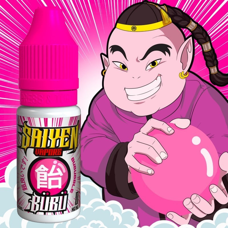 E-liquide Bübü Swoke Saiyen Vapors, flacon de 10 mL