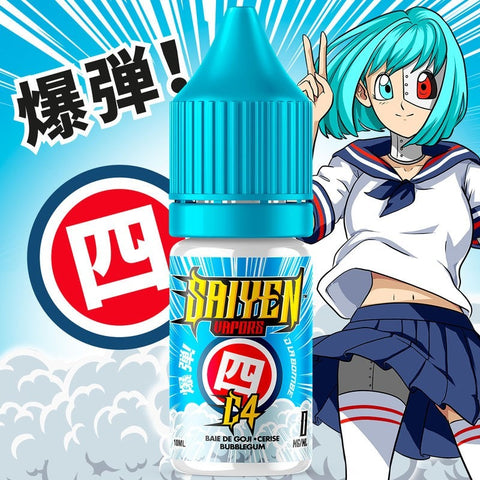 E-liquide C4 Swoke Saiyen Vapors, flacon de 10 mL