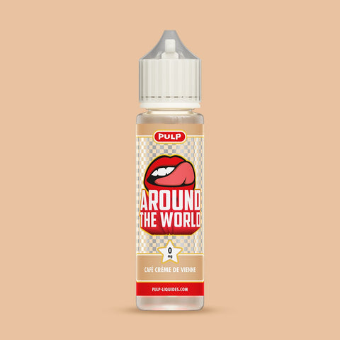 E-liquide Café Crème de Vienne PULP Around the World, flacon de 50 mL