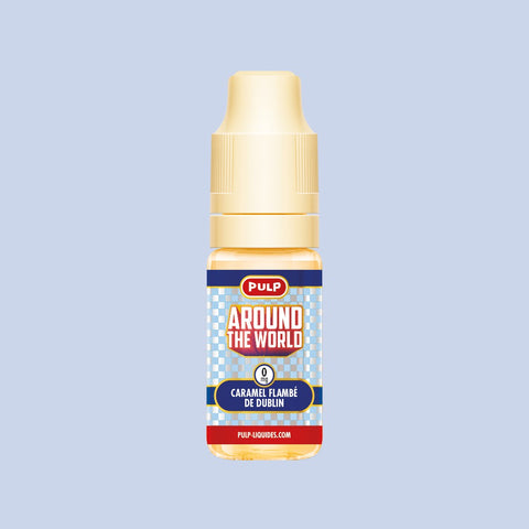 E-liquide Caramel Flambé de Dublin PULP Around the World, flacon de 10 mL