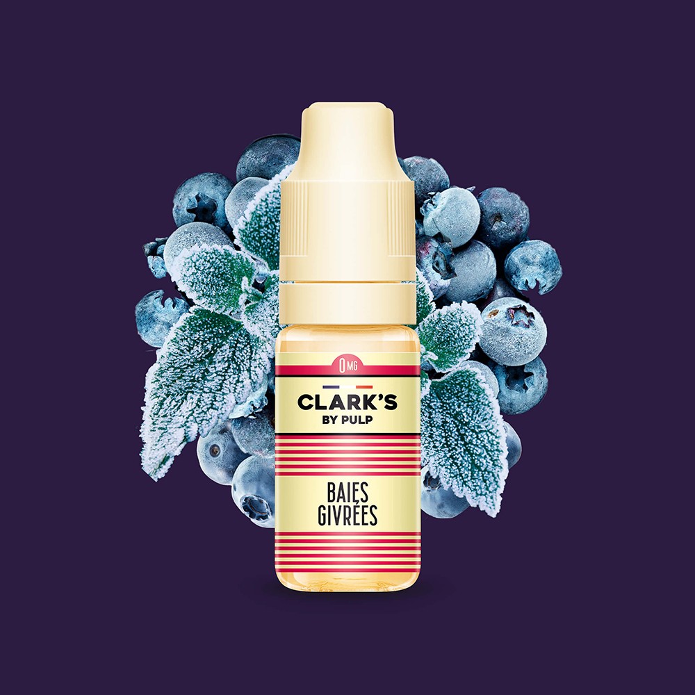E-liquide Baies Givrées Clark's by PULP, flacon de 10 mL
