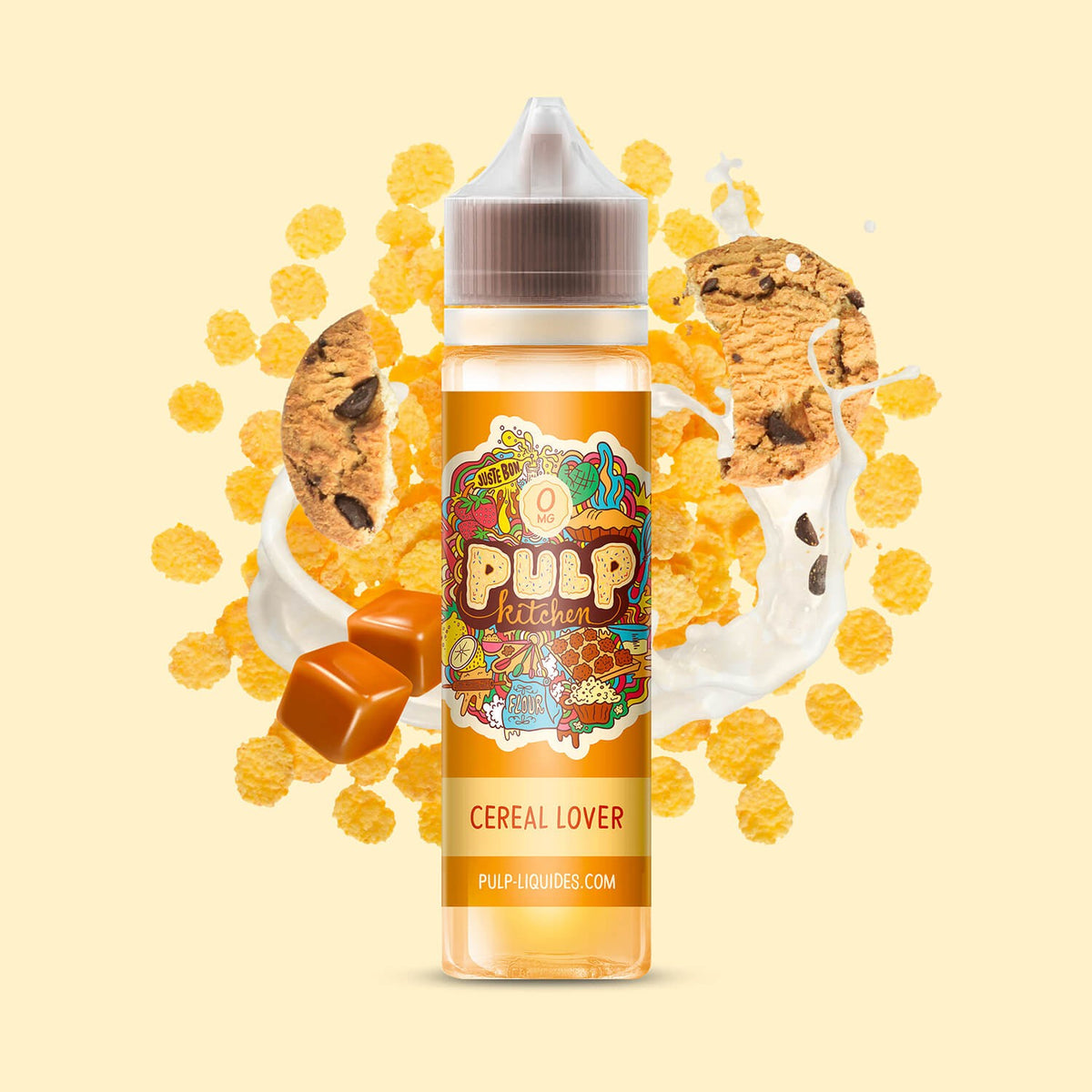 E-liquide Cereal Lover PULP Kitchen, flacon de 50 mL