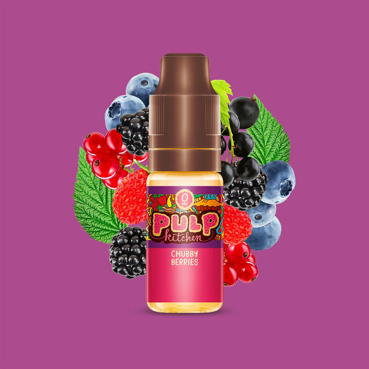 E-liquide Chubby Berries PULP Kitchen, flacon de 10 mL