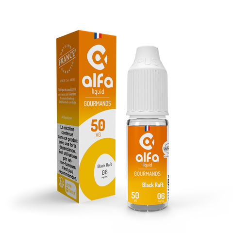 E-liquide Black Raft Alfaliquid, flacon de 10 mL