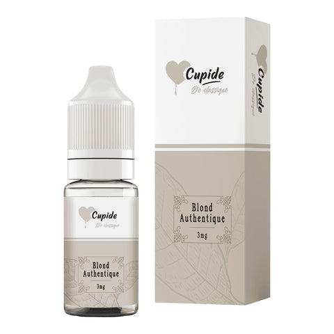 E-liquide Blond Authentique FUEL Cupide, flacon de 10 mL et sa boîte