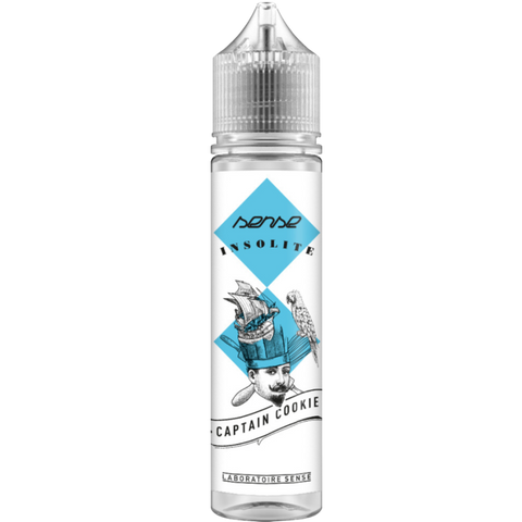 E-liquide Captain Cookie Laboratoire Sense Insolite, flacon de 50 mL