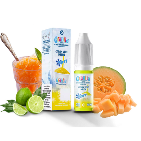 E-liquide Citron Vert Melon Alfaliquid Granita Soft, flacon de 10 mL