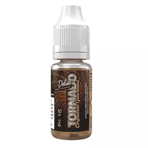 E-liquide Crépuscule Gourmand Tornado Delisss, flacon de 10 mL
