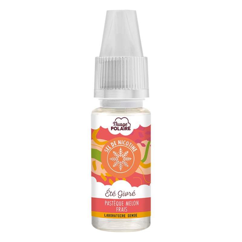 E-liquide Été Givré Laboratoire Sense Nuage Polaire aux sels de nicotine, flacon de 10 mL