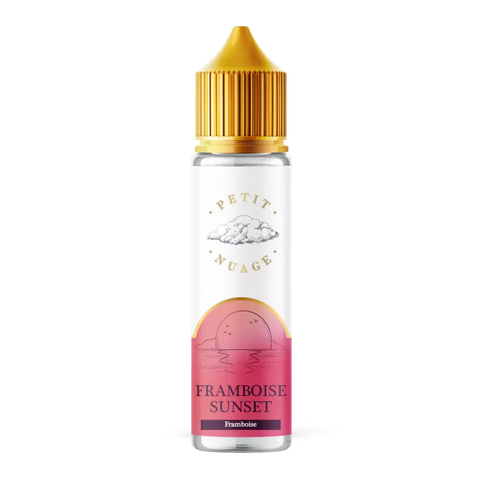 E-liquide Framboise Sunset Levest Petit Nuage, flacon de 50 mL