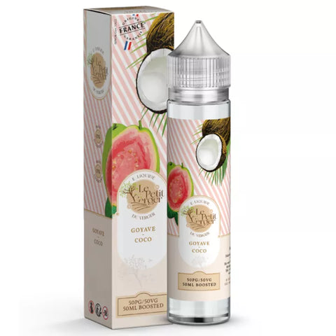 E-liquide Goyave Coco Savourea Le Petit Verger, flacon de 50 mL