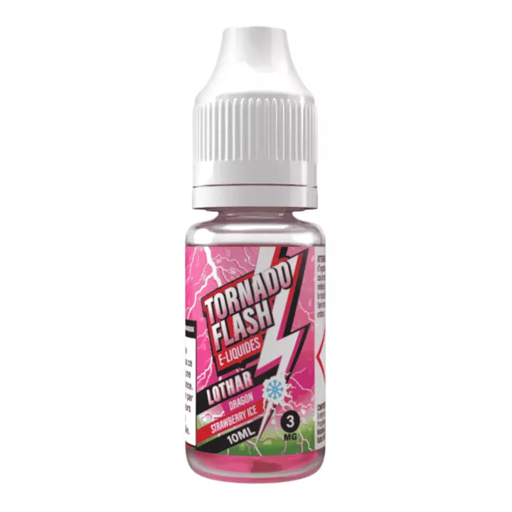 E-liquide Lothar Dragon Strawberry Ice Tornado Flash, flacon de 10 mL