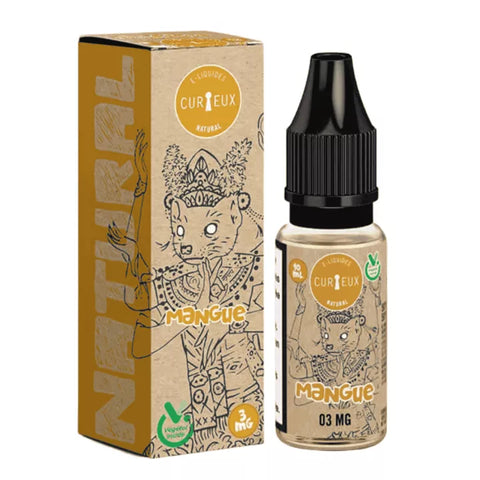 E-liquide Mangue Curieux Edition NATURAL, flacon de 10 mL