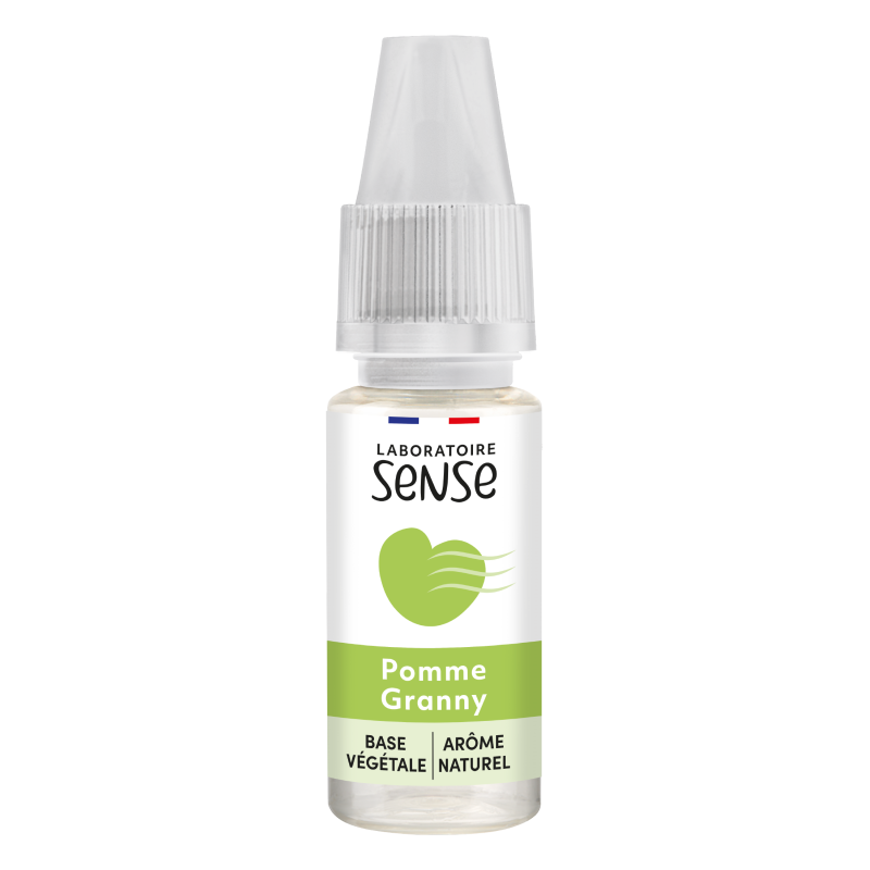 E-liquide Pomme Granny Laboratoire Sense, flacon de 10 mL