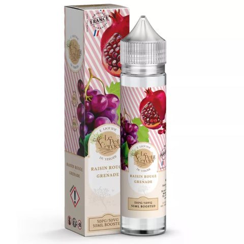 E-liquide Raisin Rouge Grenade Savourea Le Petit Verger, flacon de 50 mL