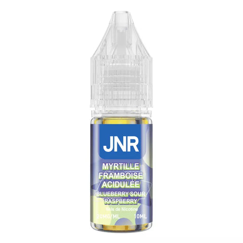 E-liquide Blueberry Sour Raspberry JNR aux sels de nicotine, flacon de 10 mL