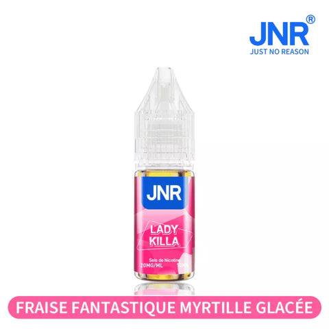 E-liquide Lady Killa JNR aux sels de nicotine, flacon de 10 mL