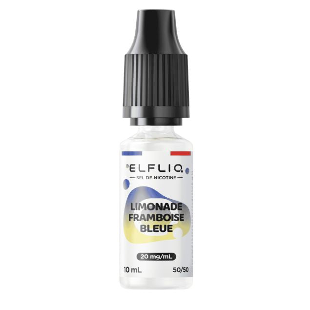 E-liquide Limonade Framboise bleue Elfliq aux sels de nicotine, flacon de 10 mL