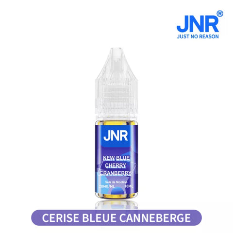 E-liquide New Blue Cherry Cranberry JNR aux sels de nicotine, flacon de 10 mL