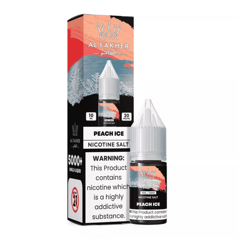 E-liquide Peach Ice Al Fakher aux sels de nicotine, flacon de 10 mL