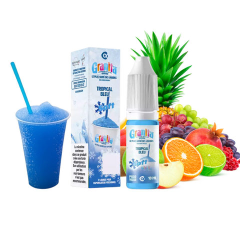 E-liquide Tropical Bleu Alfaliquid Granita Soft, flacon de 10 mL