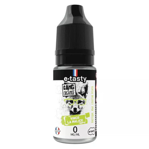 E-liquide Vince la Malice E.Tasty Gang Organisé, flacon de 10 mL