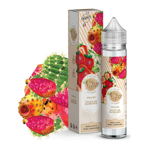 E-liquide Fraise Figue de Barbarie Savourea Le Petit Verger, flacon de 50 mL