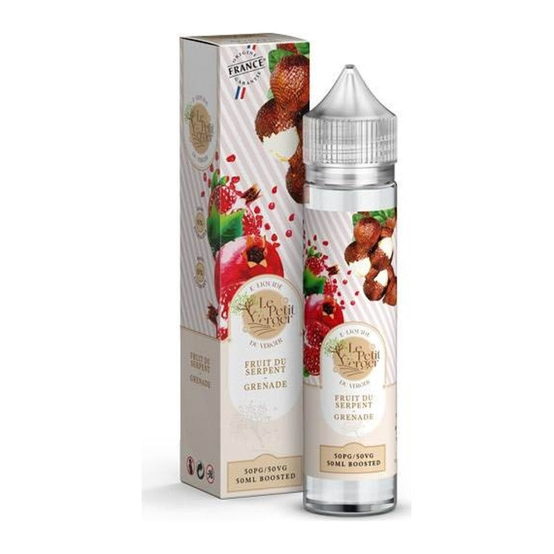 E-liquide Fruit du Serpent Grenade Savourea Le Petit Verger, flacon de 50 mL