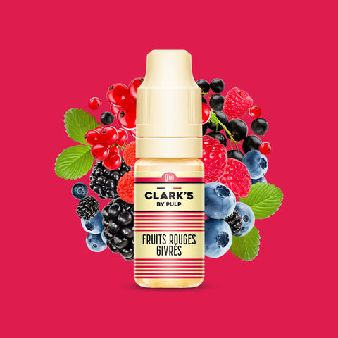 E-liquide Fruits Rouges Givrés Clark's by PULP, flacon de 10 mL