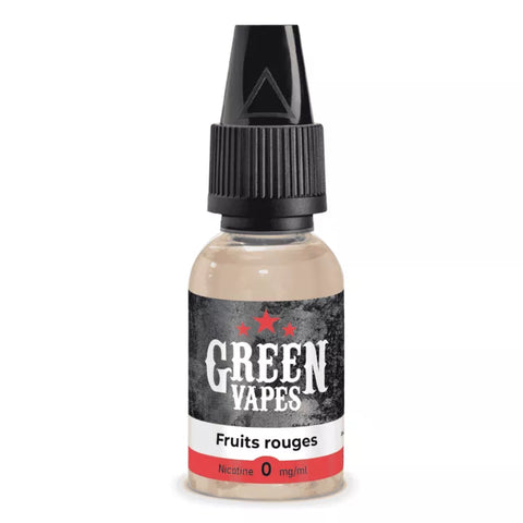 E-liquide Fruits Rouges Eliquid France Green Vapes, flacon de 10 mL