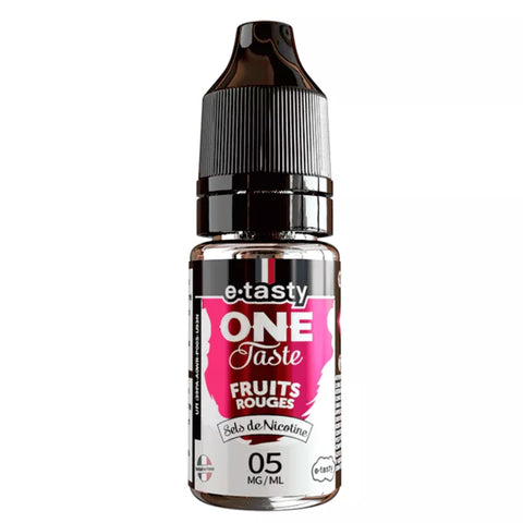 E-liquide Fruits Rouges E.Tasty One Taste aux sels de nicotine, flacon de 10 mL