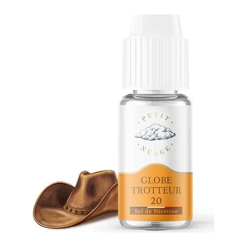 E-liquide Globe Trotteur Levest Petit Nuage aux sels de nicotine, flacon de 10 mL