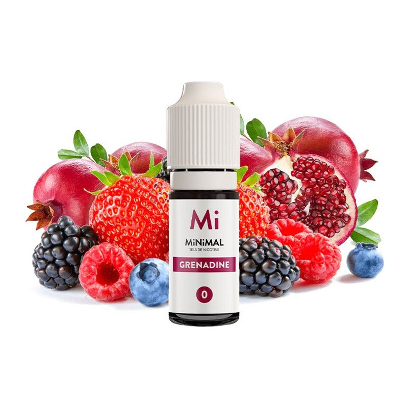 E-liquide Grenadine Fuu Minimal aux sels de nicotine, flacon de 10 mL