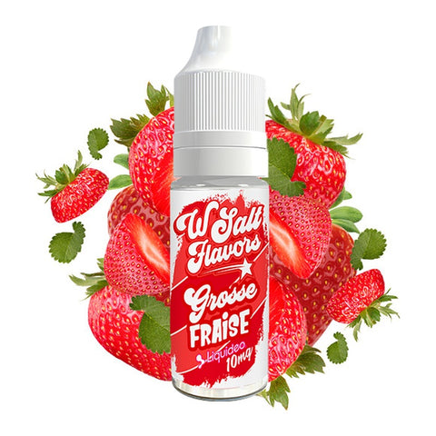 E-liquide Grosses Fraise Liquideo Wsalt Flavors aux sels de nicotine, flacon de 10 mL