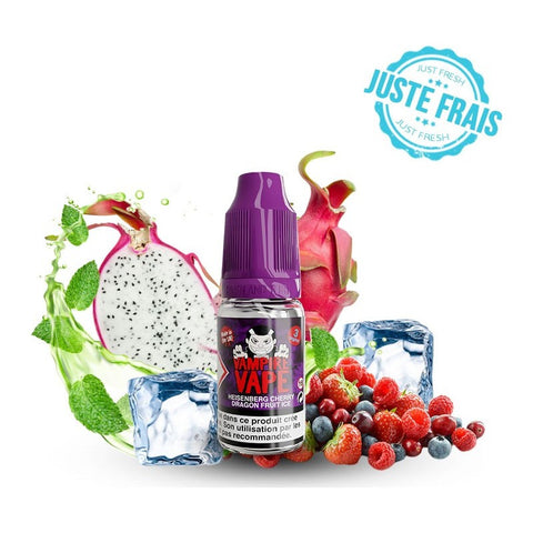 E-liquide Heisenberg Cherry Dragon Fruit Ice Vampire Vape, flacon de 10 mL