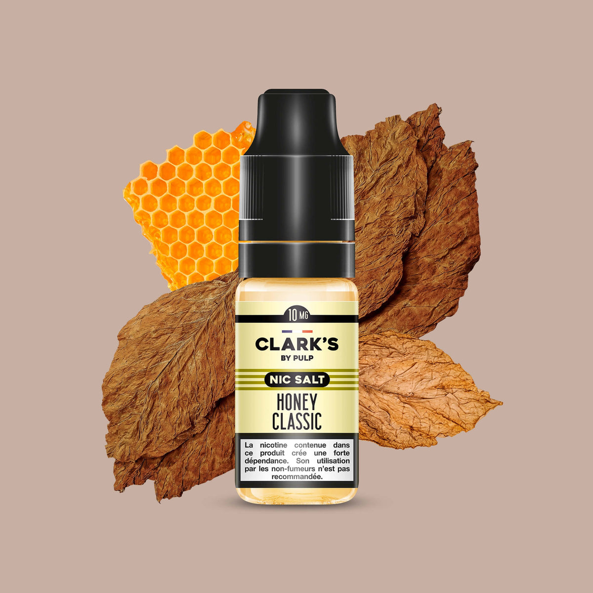 E-liquide Honey Classic Clark's by PULP Nic Salt aux sels de nicotine, flacon de 10 mL