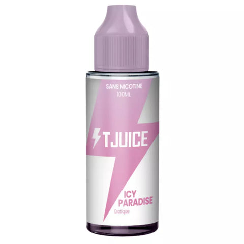 E-liquide Icy Paradise T-Juice, flacon de 100 mL