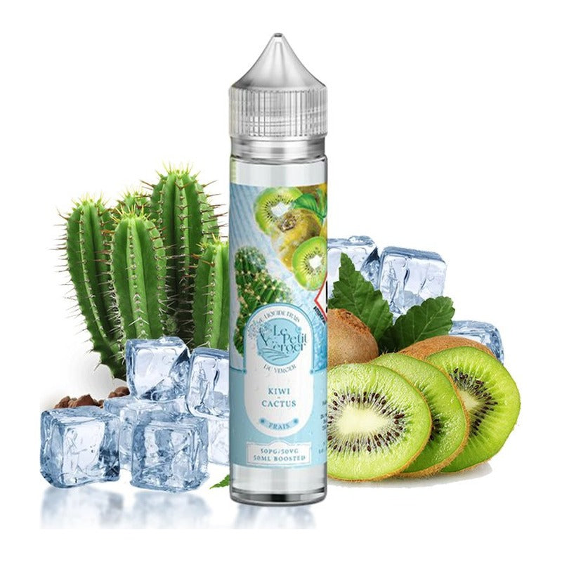 E-liquide Kiwi Cactus Frais Savourea Le Petit Verger Frais, flacon de 50 mL