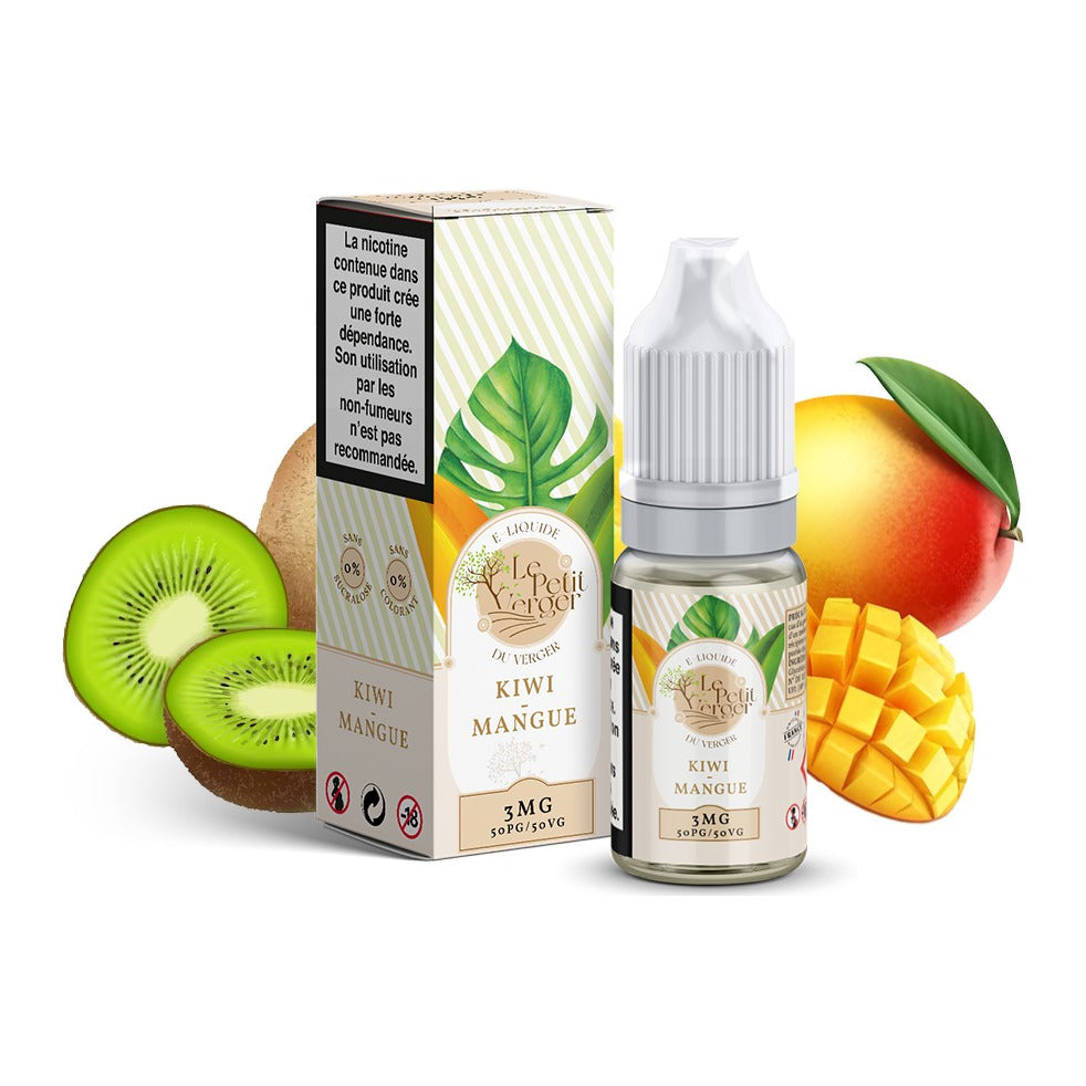 E-liquide Kiwi Mangue Savourea Le Petit Verger, flacon de 10 mL