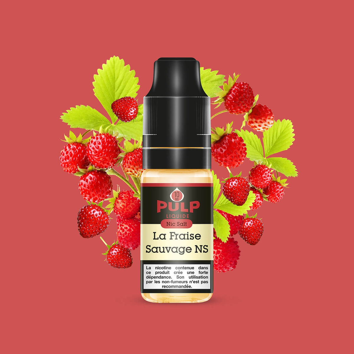 E-liquide La Fraise Sauvage PULP Nic Salt aux sels de nicotine, flacon de 10 mL