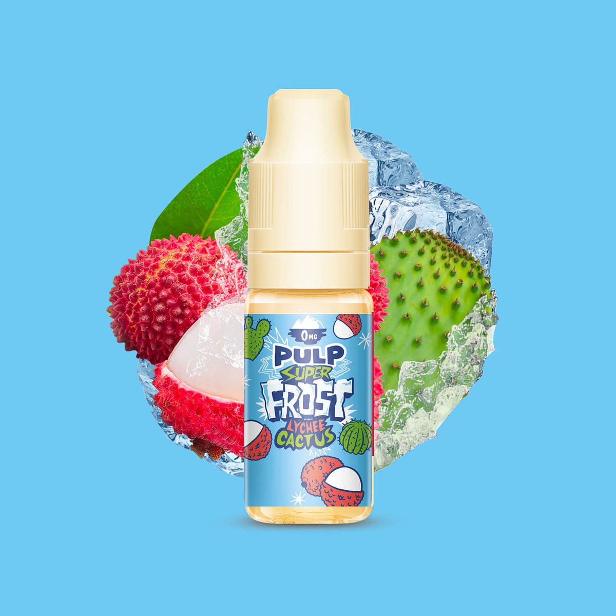 E-liquide Lychee Cactus PULP Super Frost, flacon de 10 mL