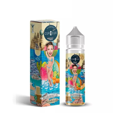 E-liquide Marseille Plus Belle La Ville Curieux Edition HEXAGONE, flacon de 50 mL
