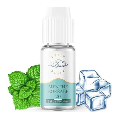 E-liquide Menthe Boréale Levest Petit Nuage aux sels de nicotine, flacon de 10 mL
